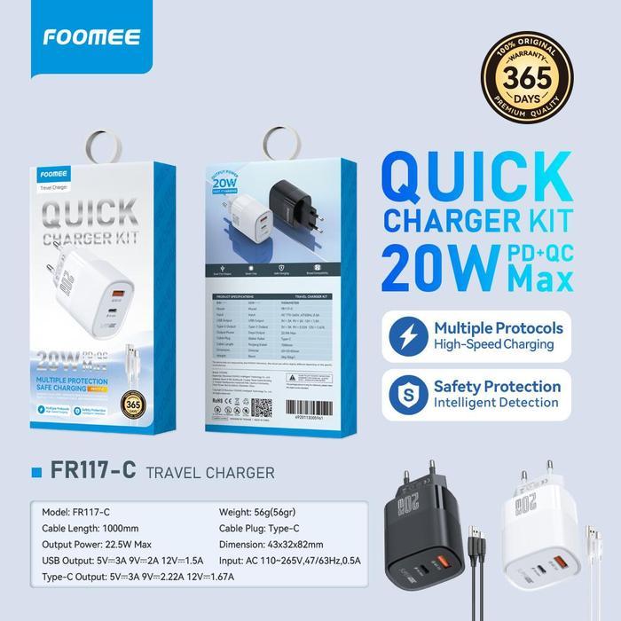 CUCI GUDANG | (FOOMEE) FR117 - FR117-C/White