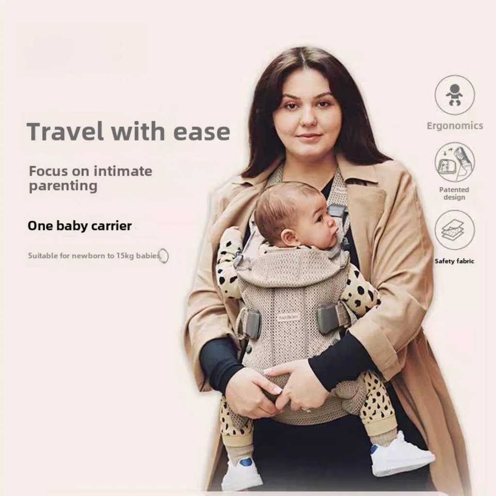 Bjorn Baby Carrier in 3D Mesh | Ergonomic 3-in-1 Design Supporting Newborns and Toddlers (7-40 Pound