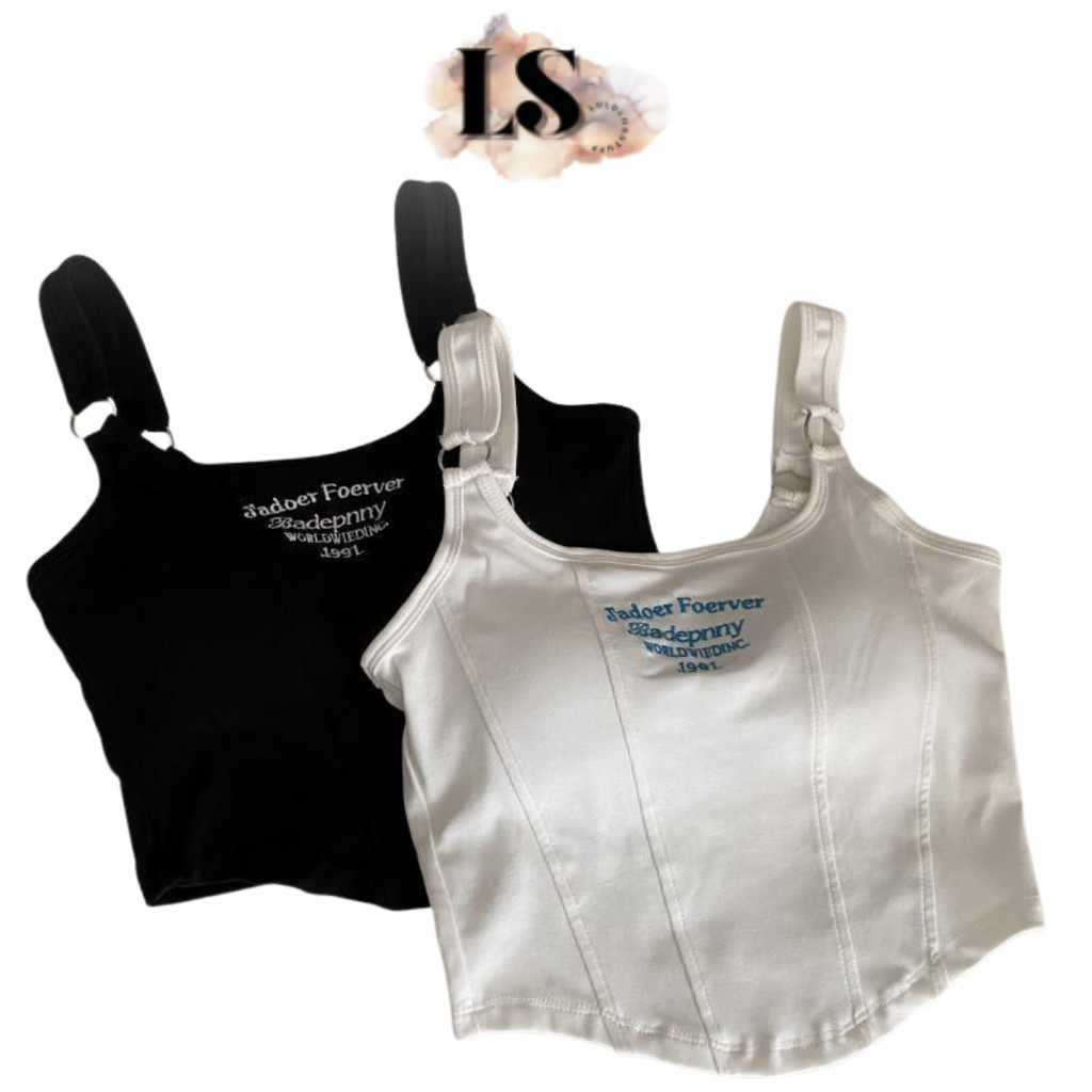 LS - Tanktop Casual Full Cup Fashion BR69 Pakaian Atasan Bra Gym Kamisol Wanita Tanpa Kawat Tanktop 