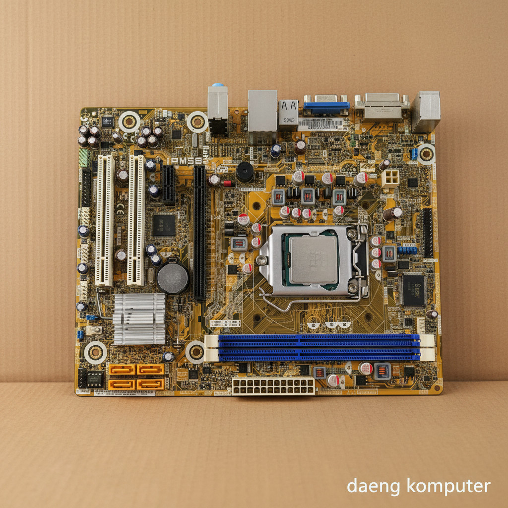Paket Motherboard Pegatron IPMSB-H61 Socket 1155 Support Intel Gen 2 & Gen 3 + Processor Intel Celer