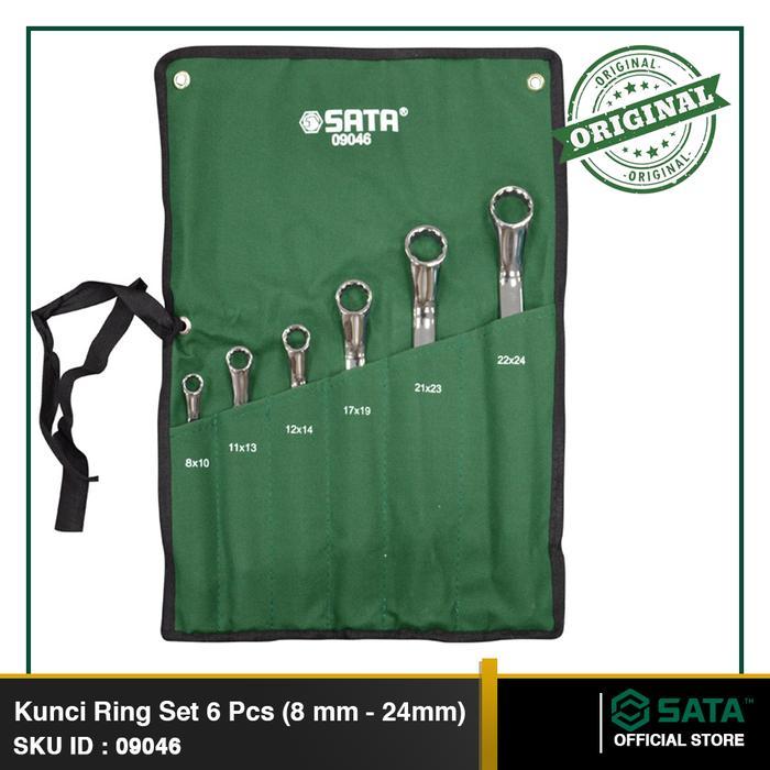 Kunci Ring SET 6 Pcs METRIC 09046 SATA TOOLS