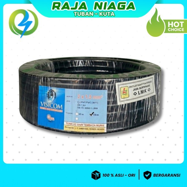 KABEL NYY 2X1.5 VISICOM 100 METER