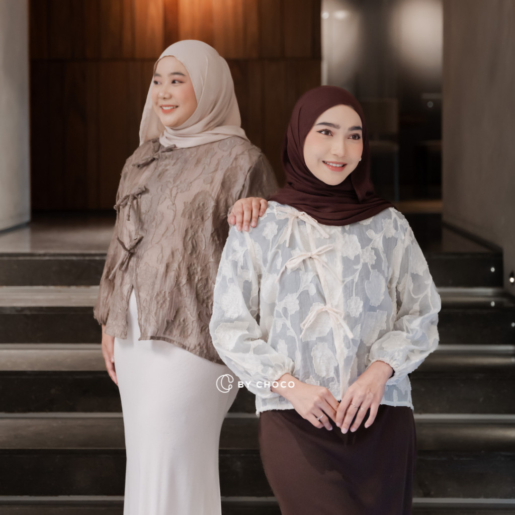 Seori Outer Atasan Lebaran Big Size Jumbo Wanita Motif Muslim