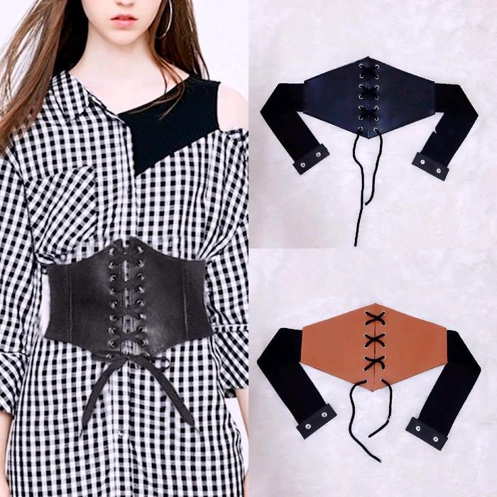Ikat pinggang wanita obi karet tali / Terbaru terlaris belt obi Perempuan - OBI BESAR HITAM