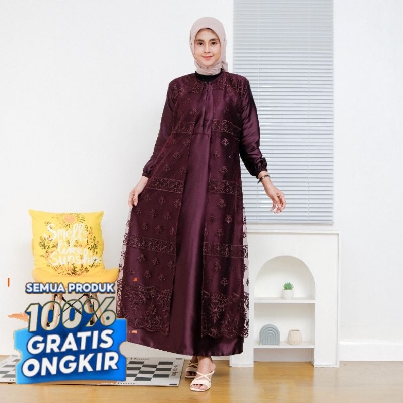 Gamis Abaya Terbaru BORKAT / TILE SAPTO Model Dress Busui- pakaian wanita lainnya