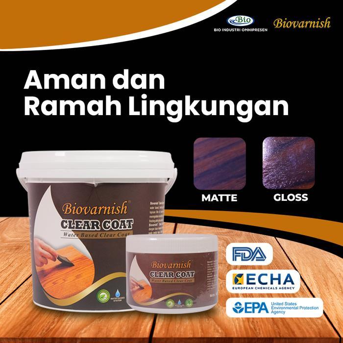Plitur Kayu Jati Belanda Biovarnish Clear Coat Gloss