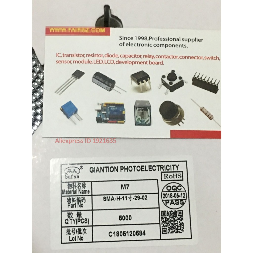 5000pcs/lot Surface Mount Gerneral Rectifier M7 Diode Factory Sale.