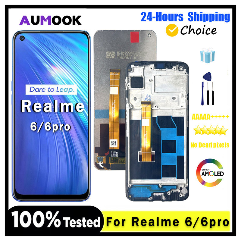6.5"splay For Realme 6 RMX200 LCD splay Touch Screen gitizer Assembly For Realme 6 Pro RMX2061 RMX20