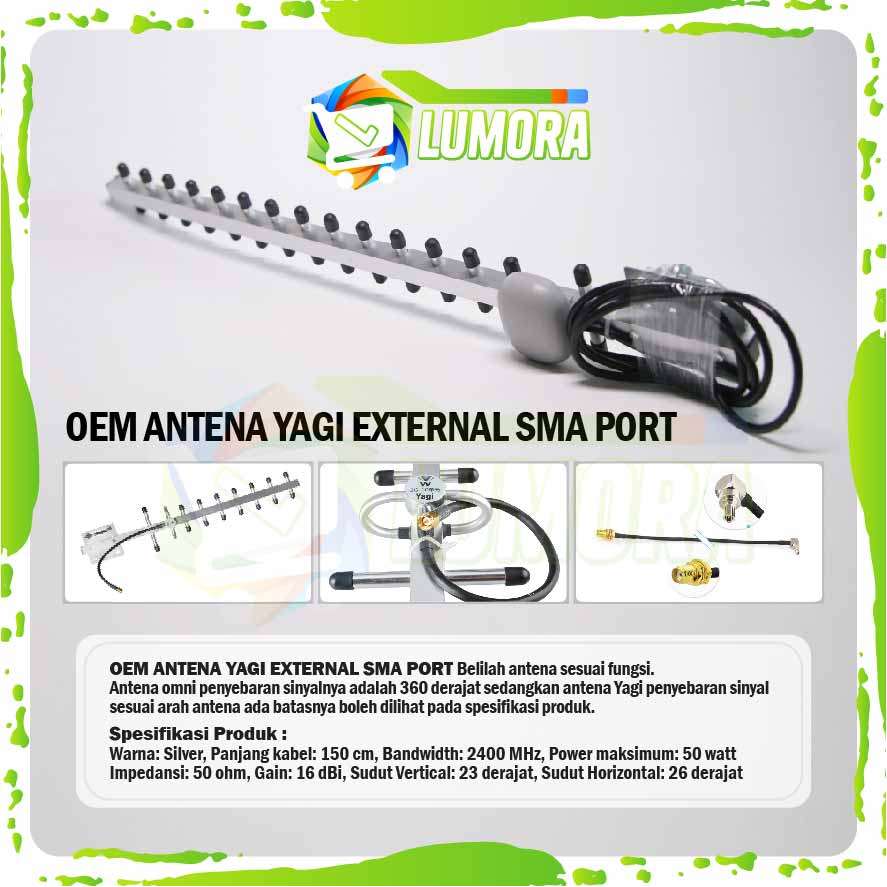AccessGo Oem Antena Yagi External Sma Port