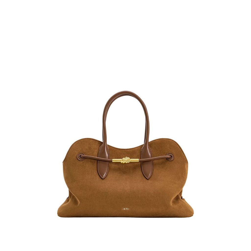 JW PEI Adele Metal Rope Knot Tote Bag - Caramel Brown