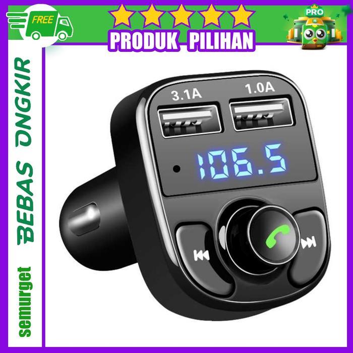 Bluetooth Audio Receiver FM Transmiter Handsfree w/ USB Car Charger