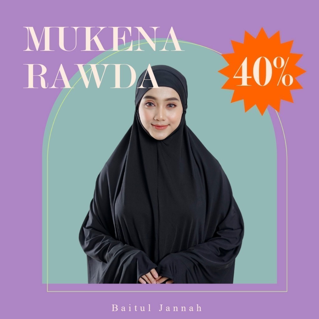 Mukena Polos Ustadzah Oki Bahan Jersey Tunica Premium Asli Warna Putih Bersih Hitam Pekat Navy Maron