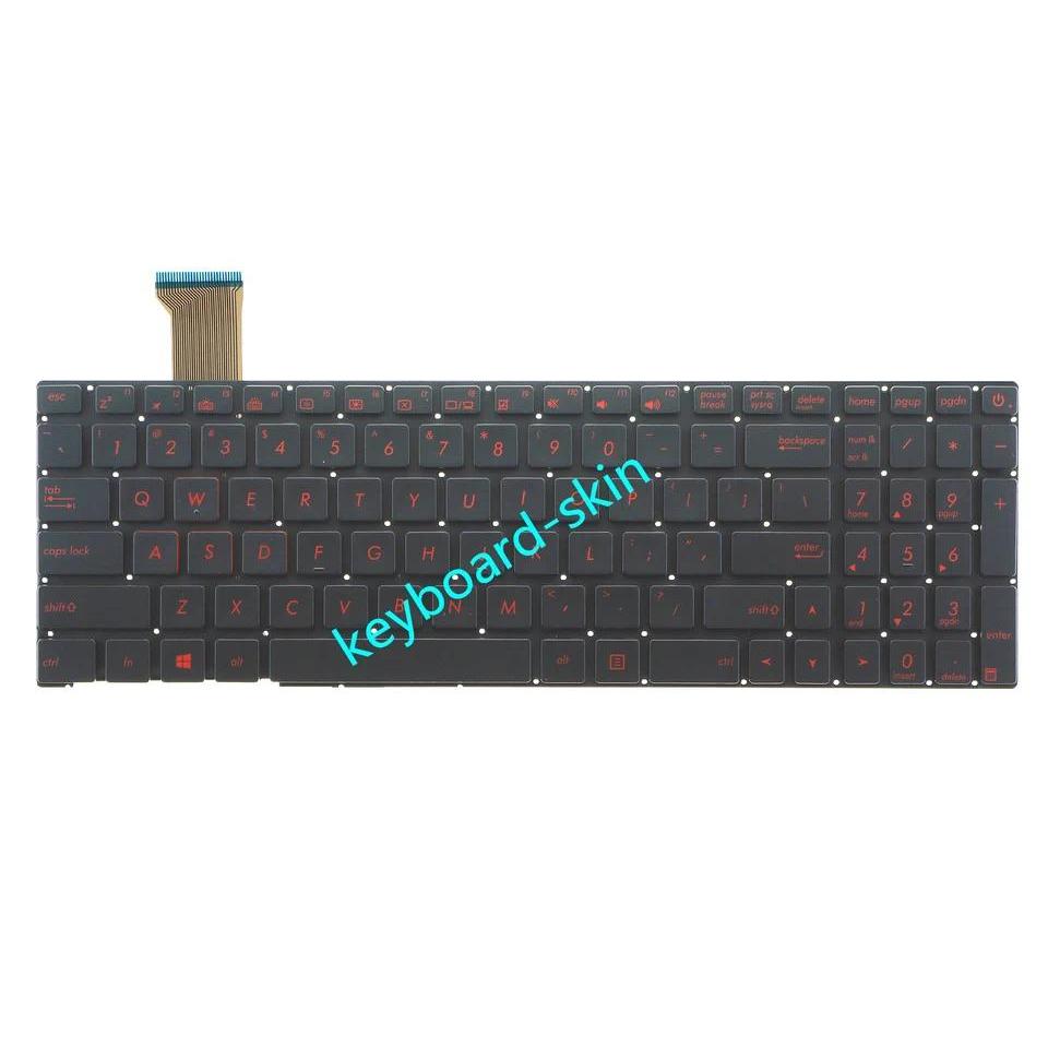 New US backlit keyboard No-frame for ASUS ROG GL752 GL752V GL752VL GL752VW GL752VWM GL752VW-DH71 GL7