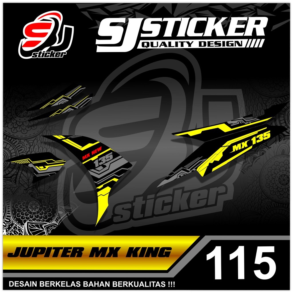 115 (Cod) Striping Yamaha Jupiter MX New 135 - Striping Variasi Jupiter MX New 135 Semi Full