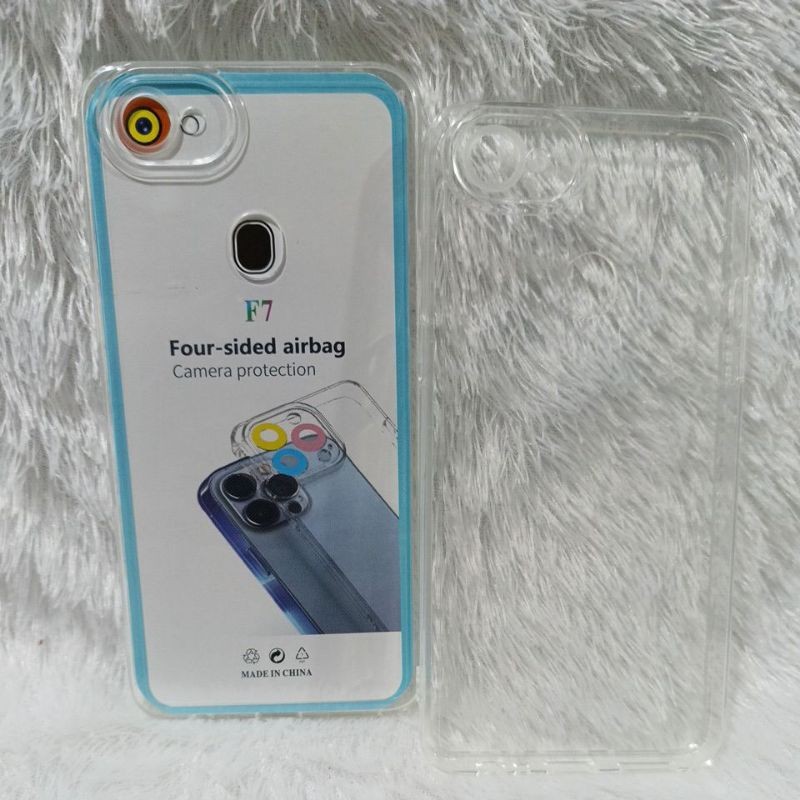 SoftCase Casing Oppo F7 Silikon Clear Bening Transparan TPU Airbang
