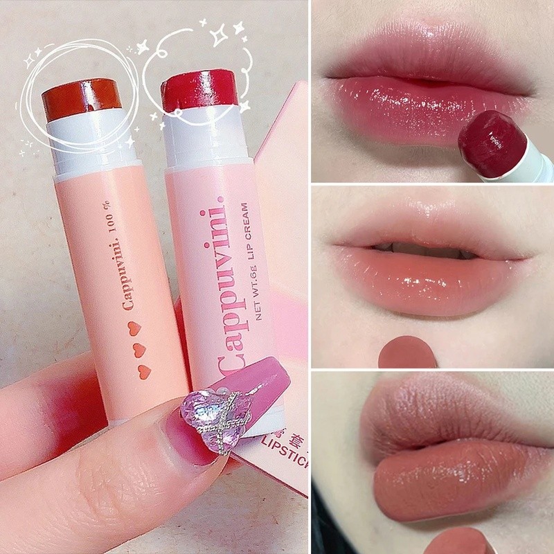 3 Warna Lip Bergizi Berwarna Lipstick Berwarna yang tahan lama Lip Balm Lip Care Lip Makeup Lip Balm