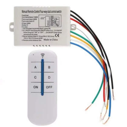 saklar remote 4 channel 220v 4x1000w / remote control switch 4 way remote control