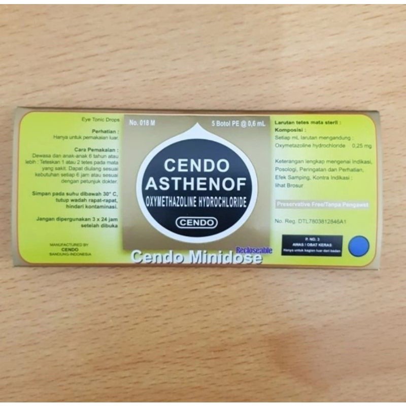 Cendo Asthenof Minidose 5 x 0.6ml