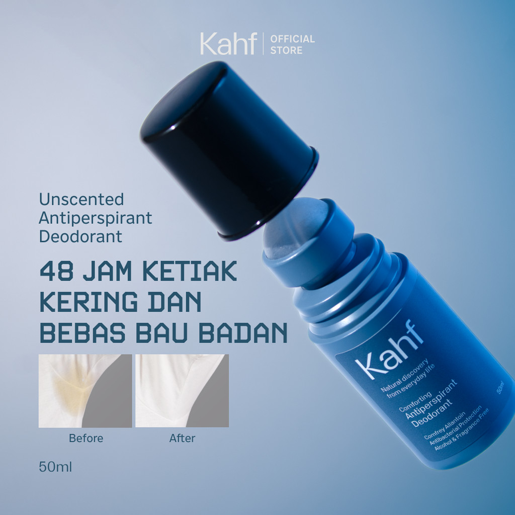 Kahf Comforting Antiperspirant Deodorant 50 ml - 48 Jam Kering Tanpa Bau! Ketiak Kering & Segar Tanp