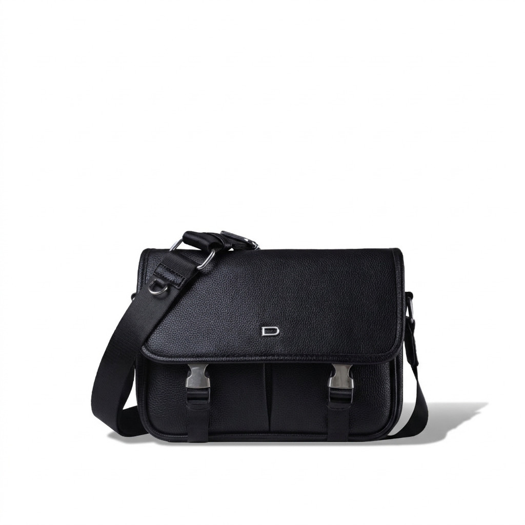 Denali - Tas Selempang Kulit EcoLeather Pria - Sanders Messenger Bag