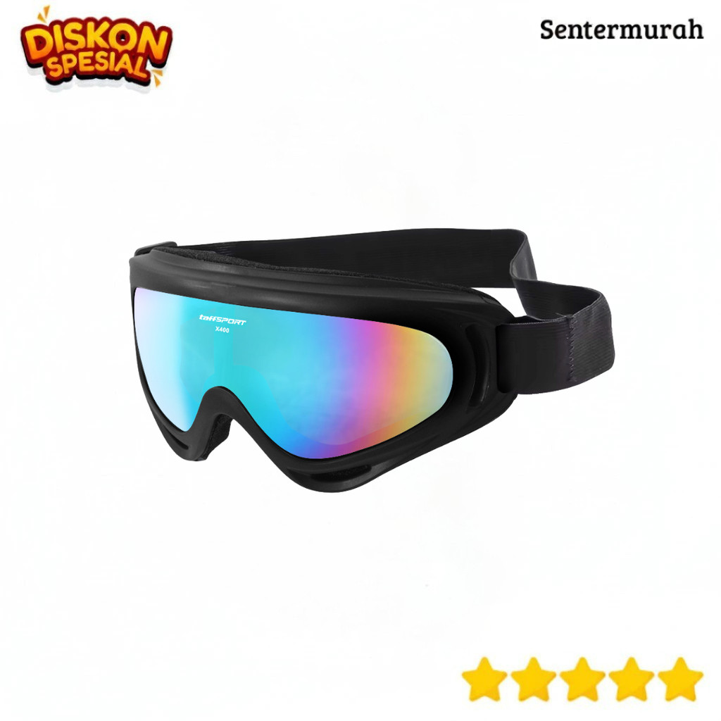 Goggles Mask Motor Tactical Windproof Kacamata Helm Full Face
