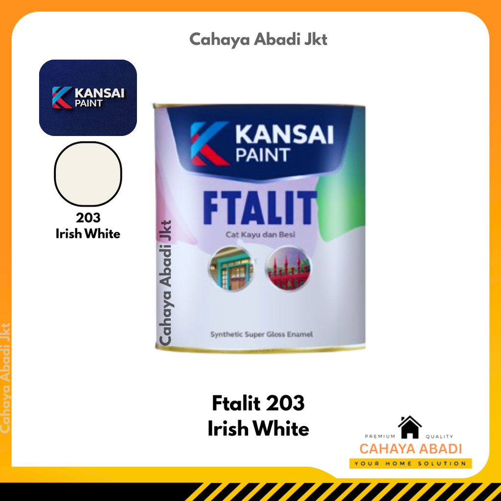 CAT MINYAK KAYU BESI FTALIT 203 IRISH WHITE 1KG