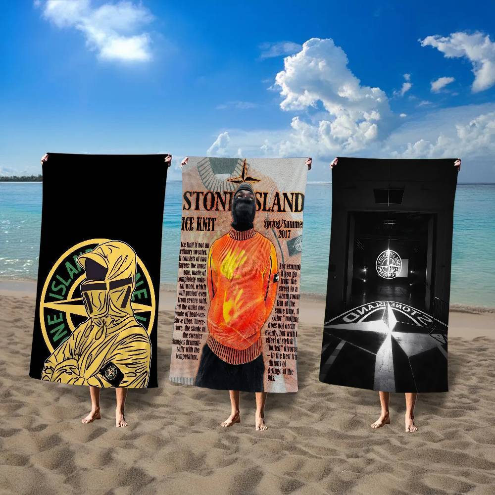 StoneS I-IslandS LOGO Microfiber Beach Towel Absorbent Quick dry Soft Yoga Swimming Resort Mountain 