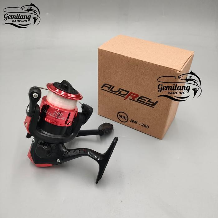 REEL PANCING / REEL AUDREY AW200 5 BEARING / REEL AW200 - REEL AW200 MERAH