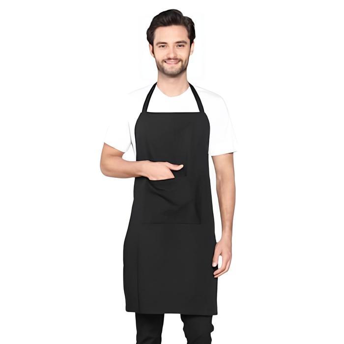 CELEMEK/APRON/RESTORAN/MASAK/KOKI/CELEMEK POLOS - HITAM