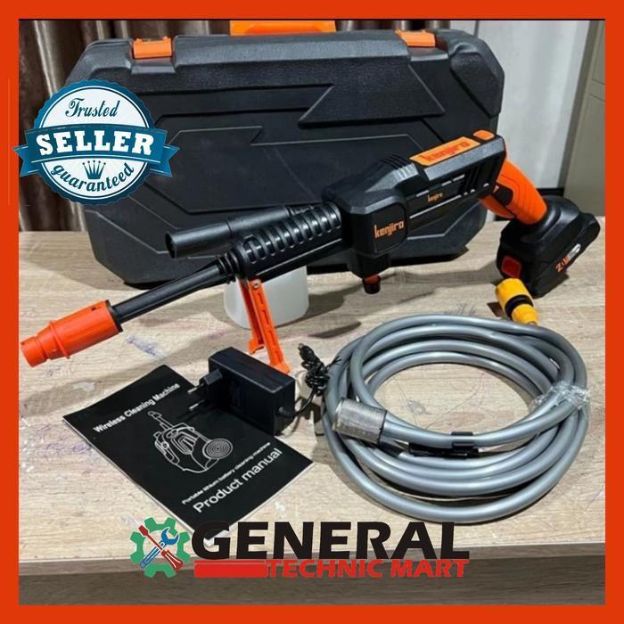 TANPA BATERAI KENJIRO BRUSHLESS Jet Fuel System Cleaner Cuci Steam Mobil Motor Cordless 20V Jet Clea