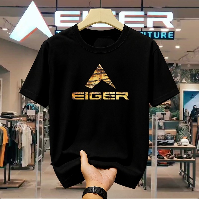 T-shirt EIGER Original – Kaos Outdoor Kasual untuk Kerja & Santai baju distro kaos pria original 100