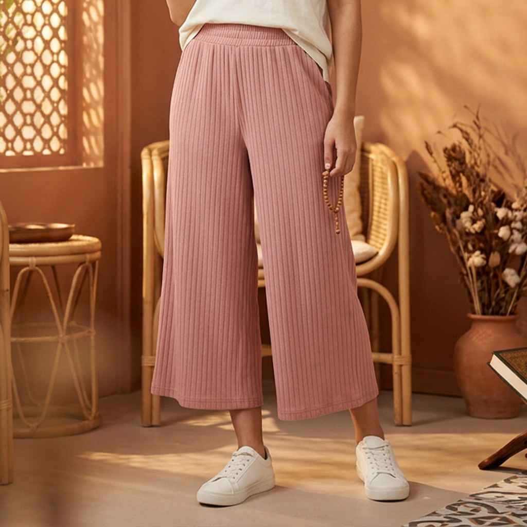 NEW RILLEY - Celana Kulot Kain Erina