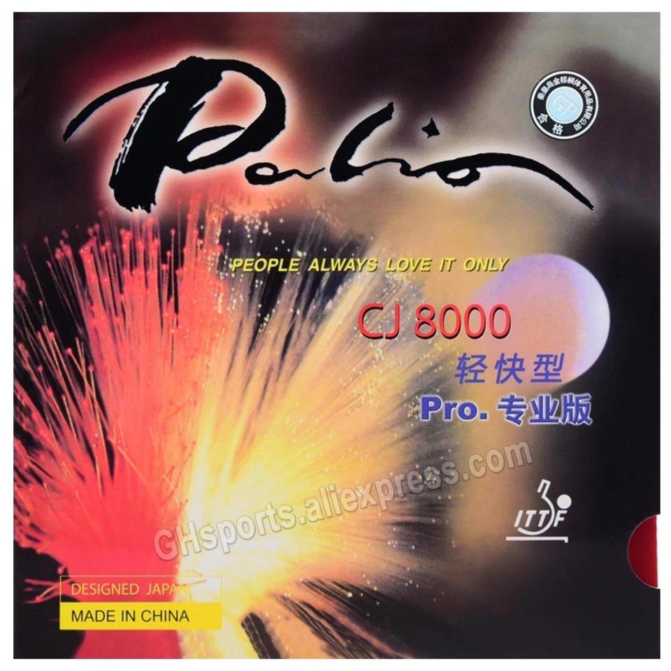 Original Palio CJ8000 light pro Pips-in Table Tennis Ping pong Rubber With Blue Sponge CJ8000