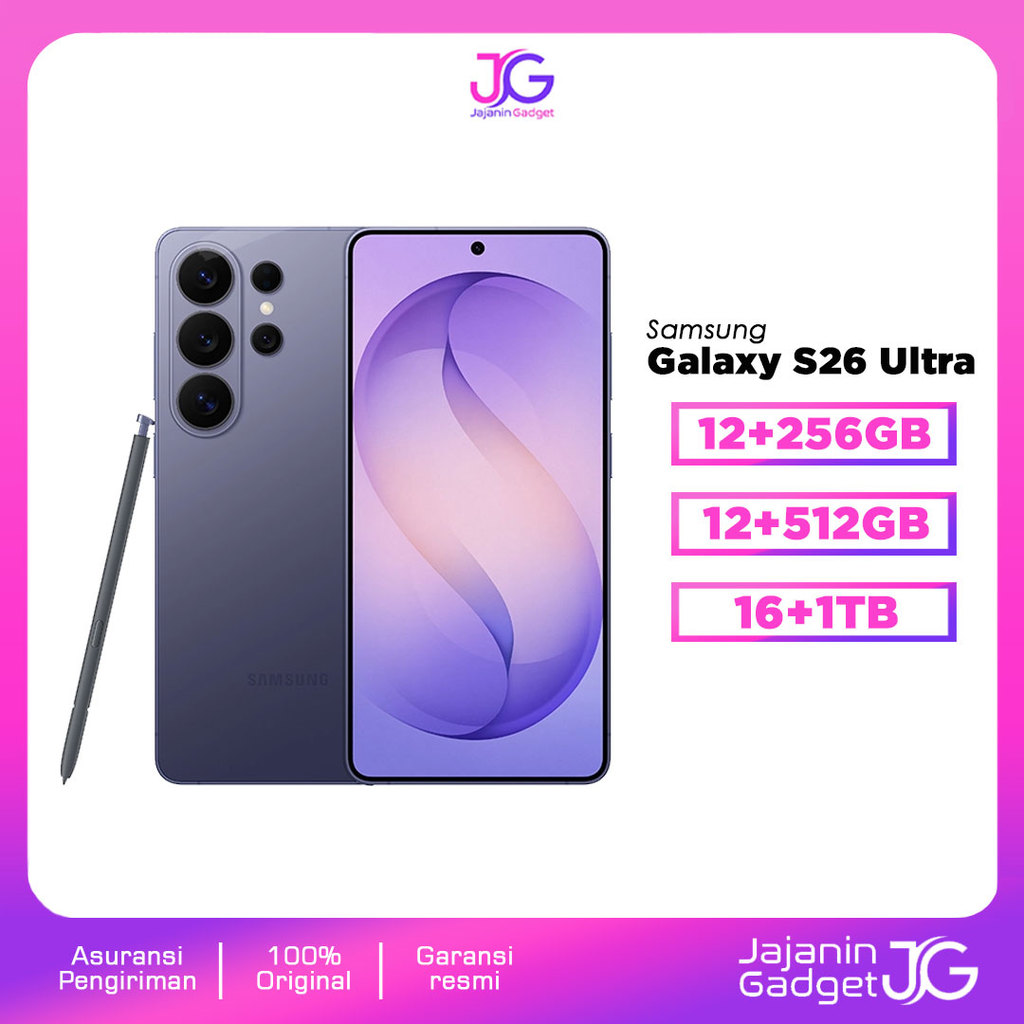 Samsung Galaxy S26 Ultra 12/256GB 12/512GB 16/1TB Garansi Resmi Indonesia