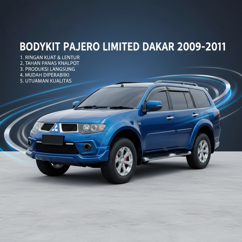 bodykit mitsubishi pajero 2009 2010 2011 limited dakar bodikirt pajero