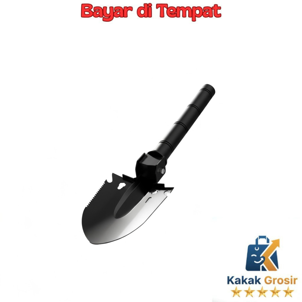 Tactical Survival Shovel - Sekop Lipat Camping Multifungsi
