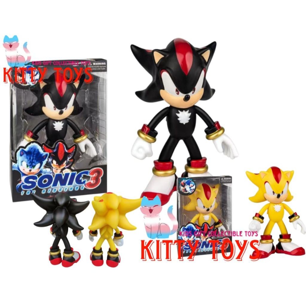 NEW Action Figure Sonic The Hedgehog / Shadow The Hedgehog Jumbo Besar Tinggi 33cm