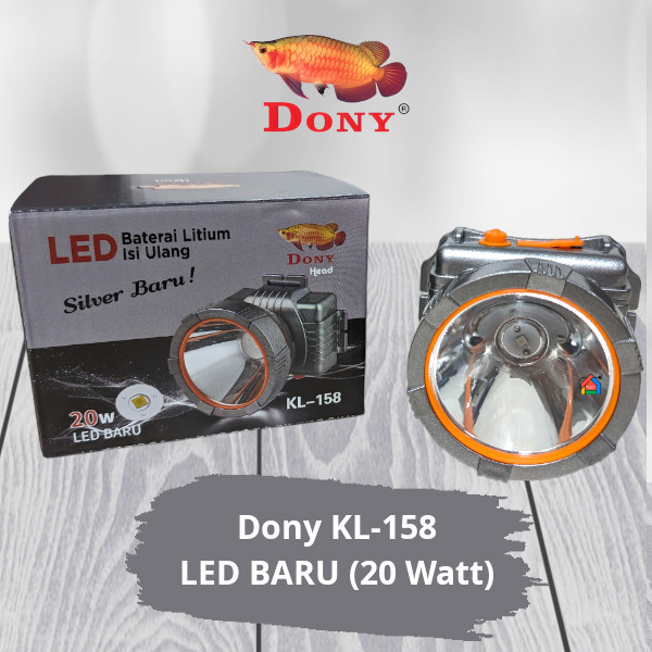Senter Kepala Dony KL-158 (20 Watt) / Dony Senter Kepala KL158 / KL 158 [Cahaya Putih / Kuning]