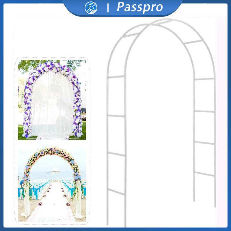 Besi Lengkung Dekorasi 2leyer Pergola Besi Dekorasi 2.4m X 1.4m Lingkar Besi Pergola Dekorasi Pintu 