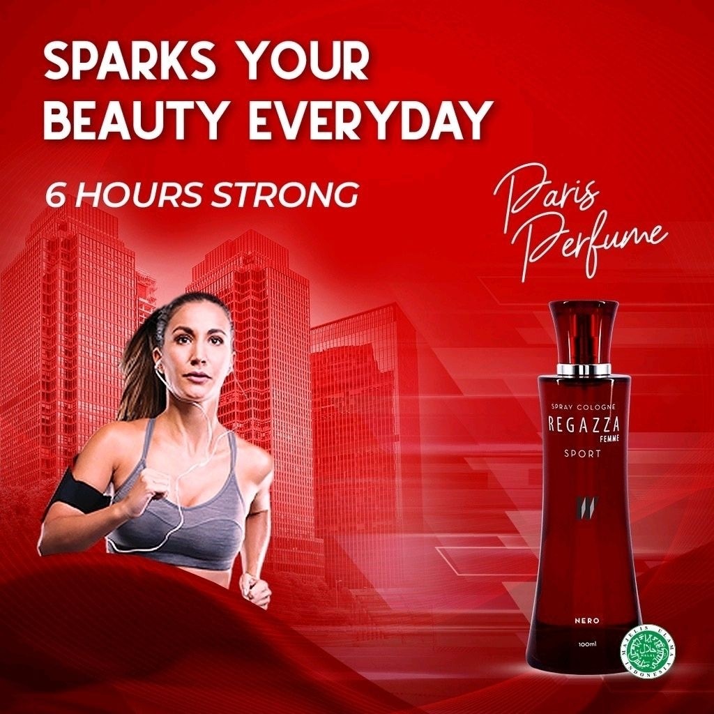 REGAZZA FAMME SPORT PARFUM SPRAY COLOGNE 100 ML