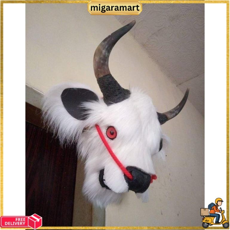 READY PROMO Barongan Bantengan Full Bulu Free Kemul / Bantengan Dewasa / Barongan Bantengan Baru MGM