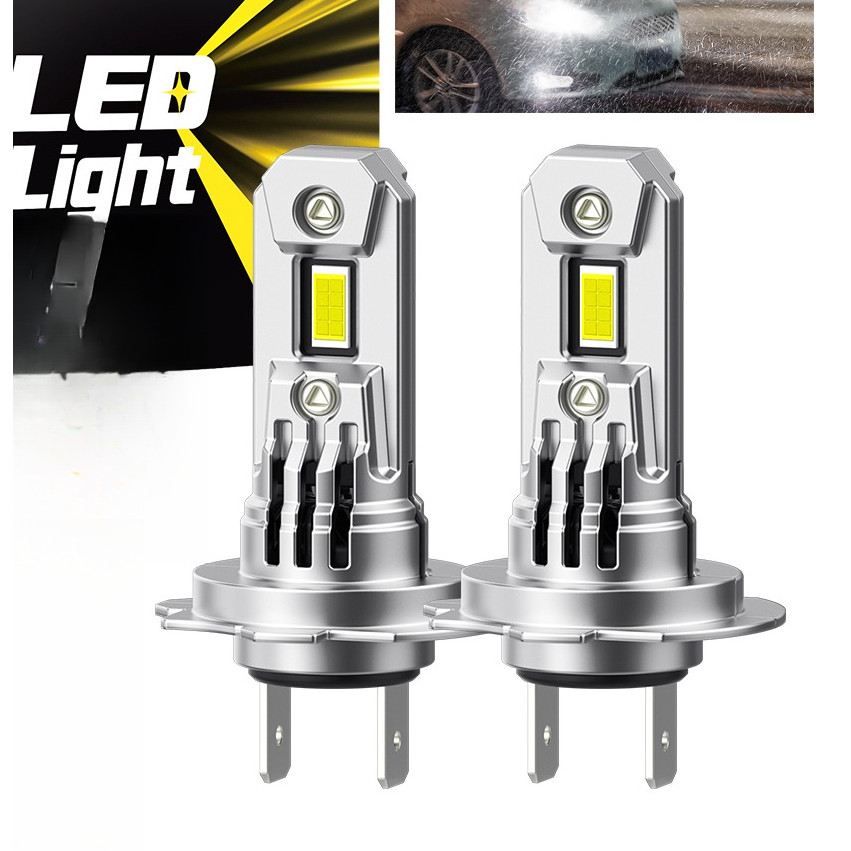 2Pcs Q16 H7 LED Canbus 100W High Power For Peugeot 308 Renault Clio VW Golf 6500K 12V Spotlight Head