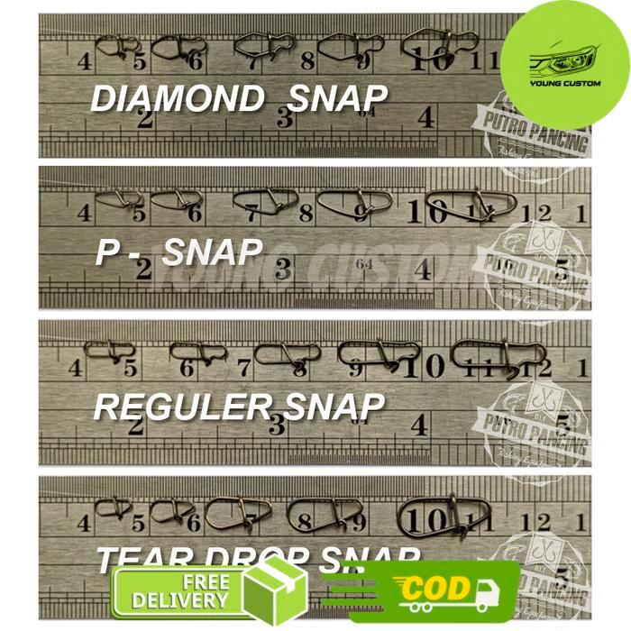 Snap Exodus Fishing Terminal tackle  Exodus Terminal Tackle - 000, Diamond Snap -young