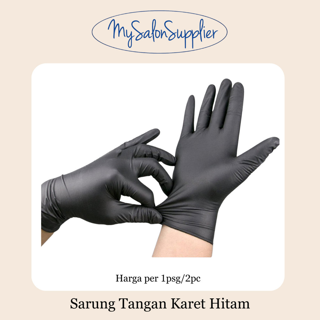 Sarung Tangan Latex / Sarung Tangan Karet Hitam