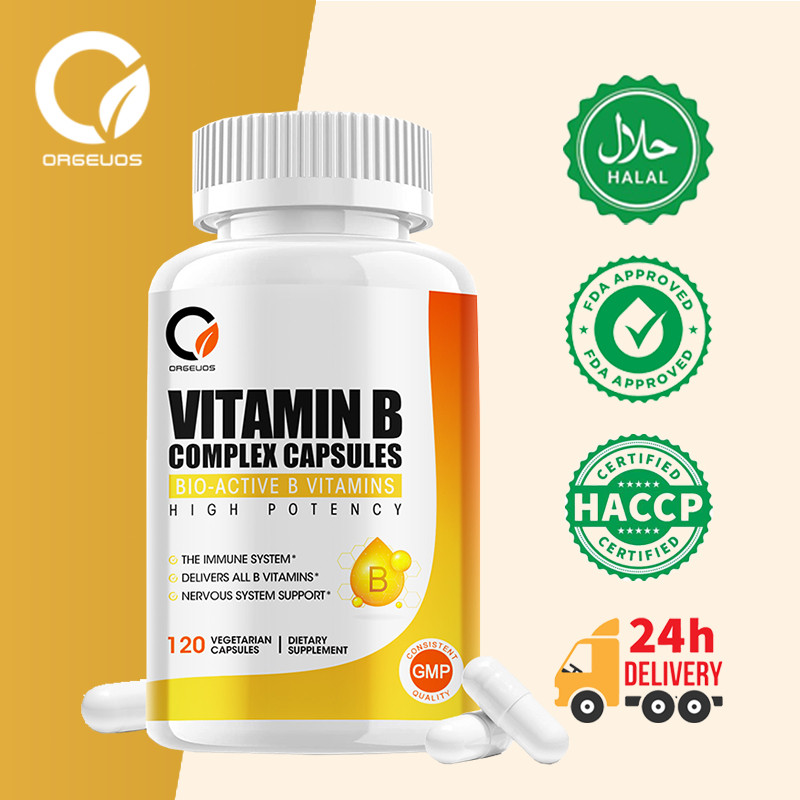 Orgeuos VitaminB Kompleks Dengan Bio-Aktif (B1, B2, B6, B12) Meningkatkan Sistem Kekebalan dan Saraf
