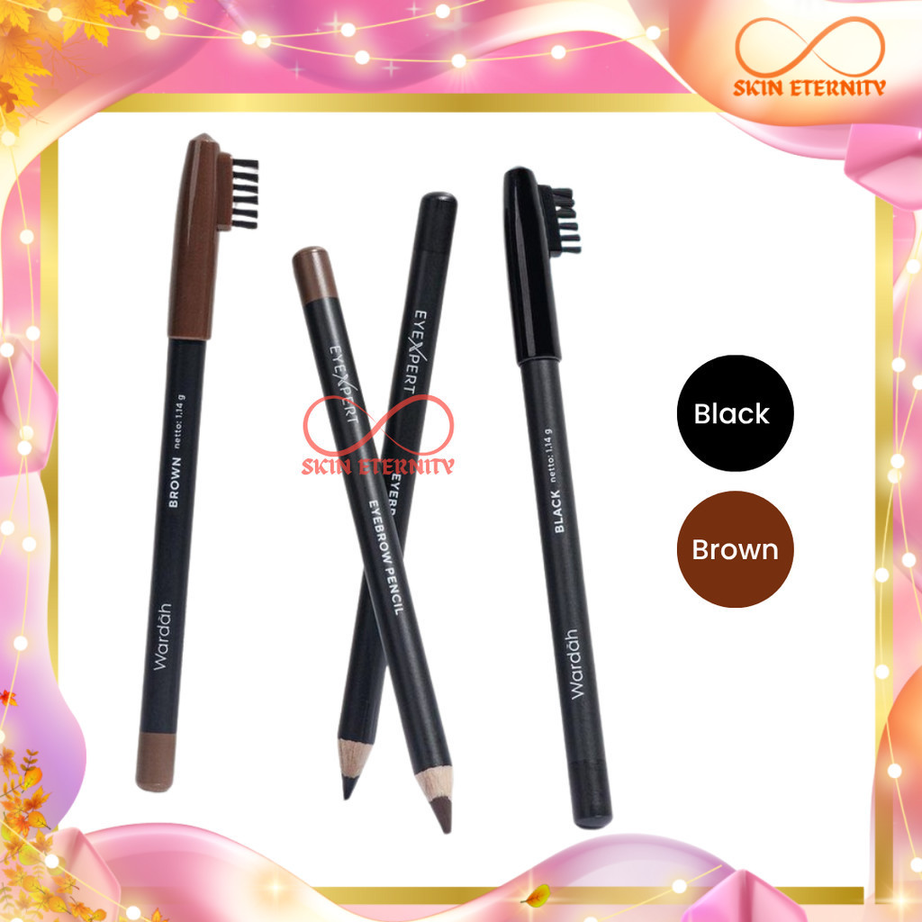 WARDAH EyeXpert Eyebrow Pencil pensil alis coklat