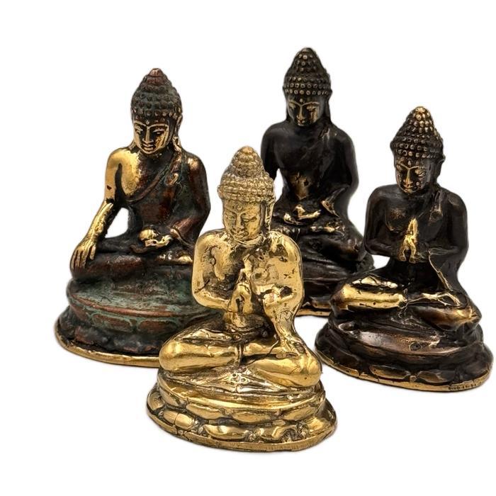 Patung Rupang Buddha Mini 7cm Kuningan Perunggu Peringgu