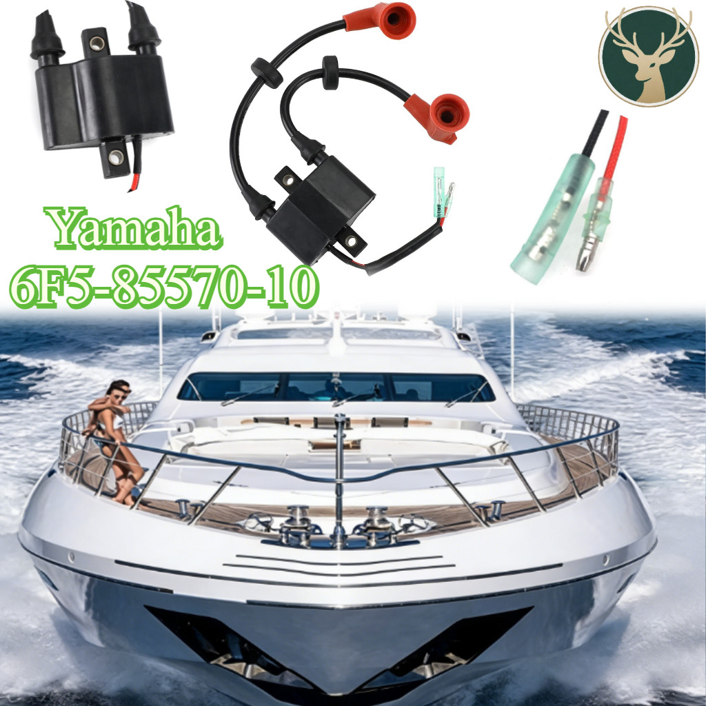 Original Baru Marine Outboard Coil Assy Koil Pengapian Tempel 6F5-85570-10 Yamaha Terbaru 15/40 Pk F
