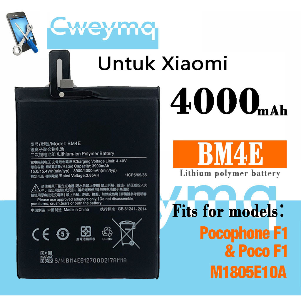 BM4E Baterai Untuk Xiaomi Poco Poco F1 phone Suku cadang baterai