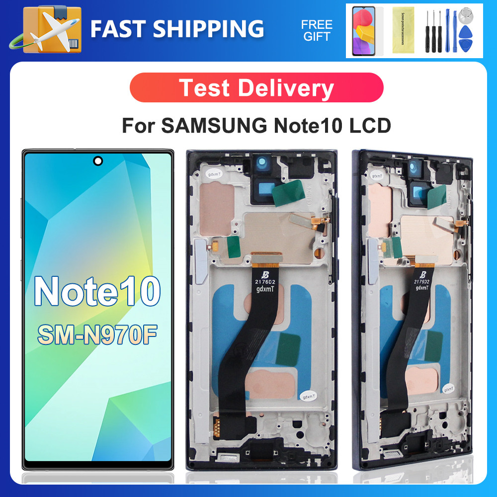 Tested Note 10 For Samsung For Note10 N970F N970U N970W N970N LCD splay Tou Screen gitizer Assembly 
